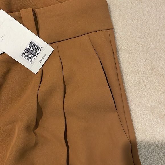 NWT Jason Wu Essential Pleated Suit Pants in tan/camel size medium - Picture 6 of 8